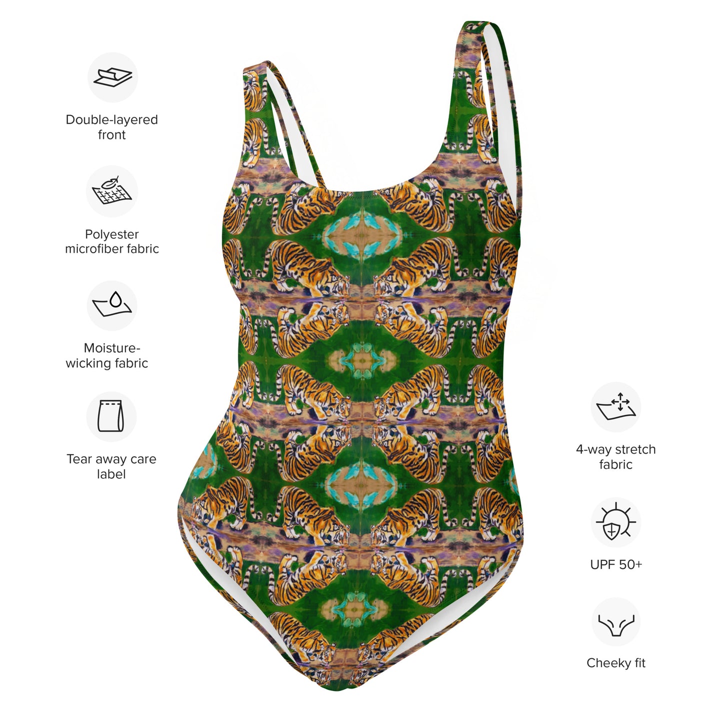 Tiger Reflections One-Piece Swimsuit