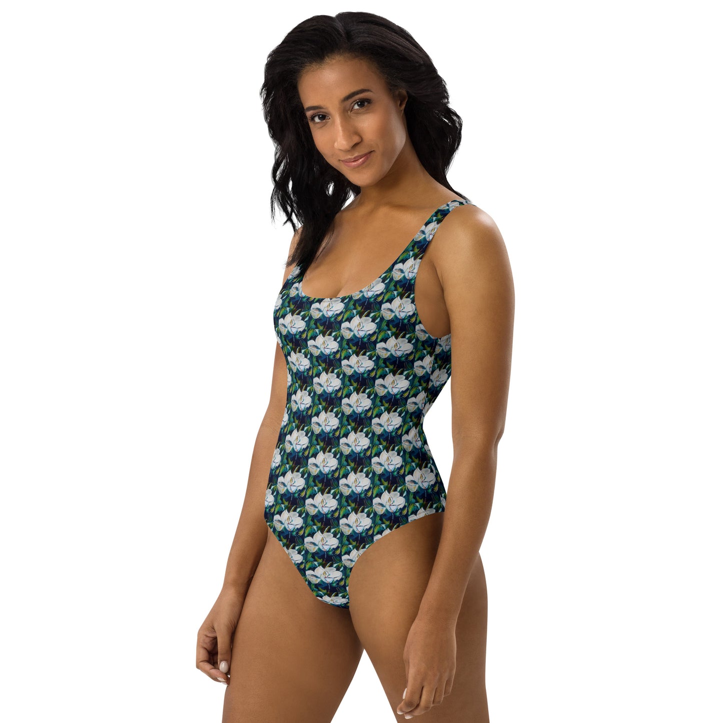 Emerald Green Magnolia One-Piece Swimsuit