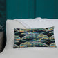 Psychedelic Gator Reflection Pattern Premium Pillow