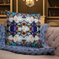 Mardi Gras Magnolia Pattern Premium Pillow