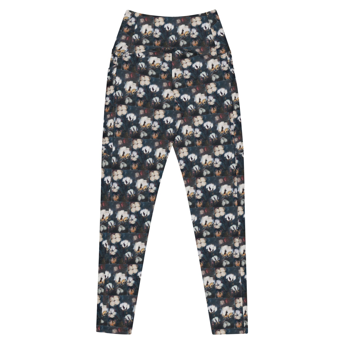 Cotton at Night Crossover leggings with pockets