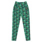 Green Dragonfly Crossover leggings with pockets