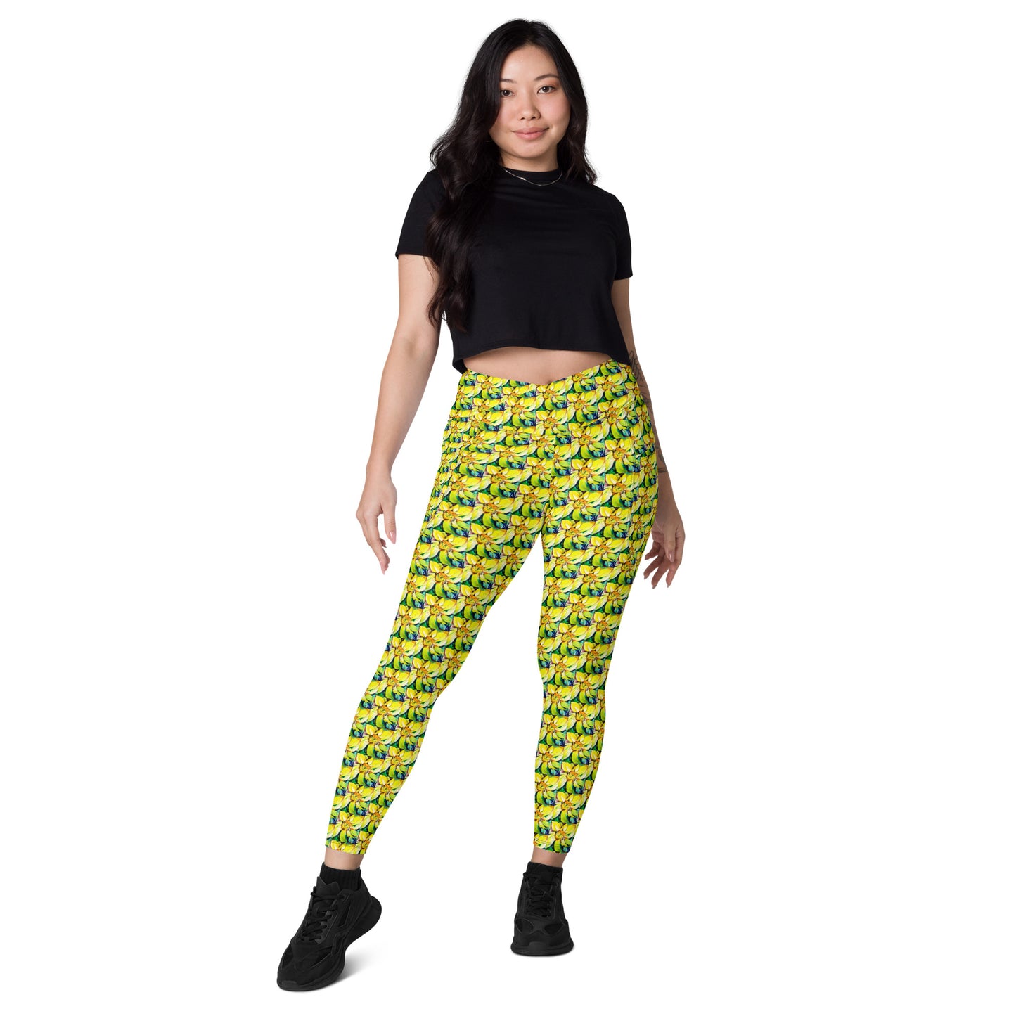 Sunflower Crossover leggings with pockets