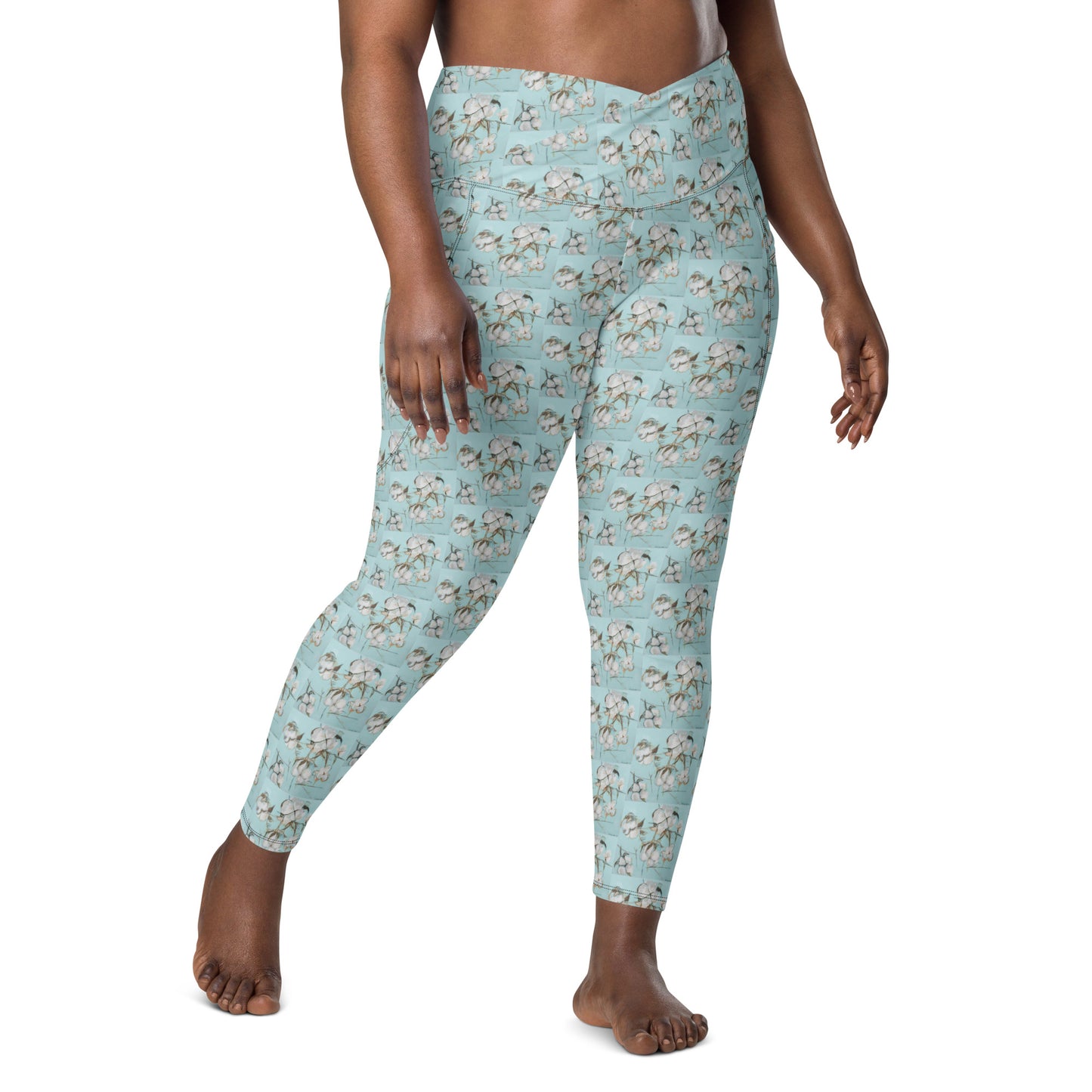 Gracious Cotton Crossover leggings with pockets