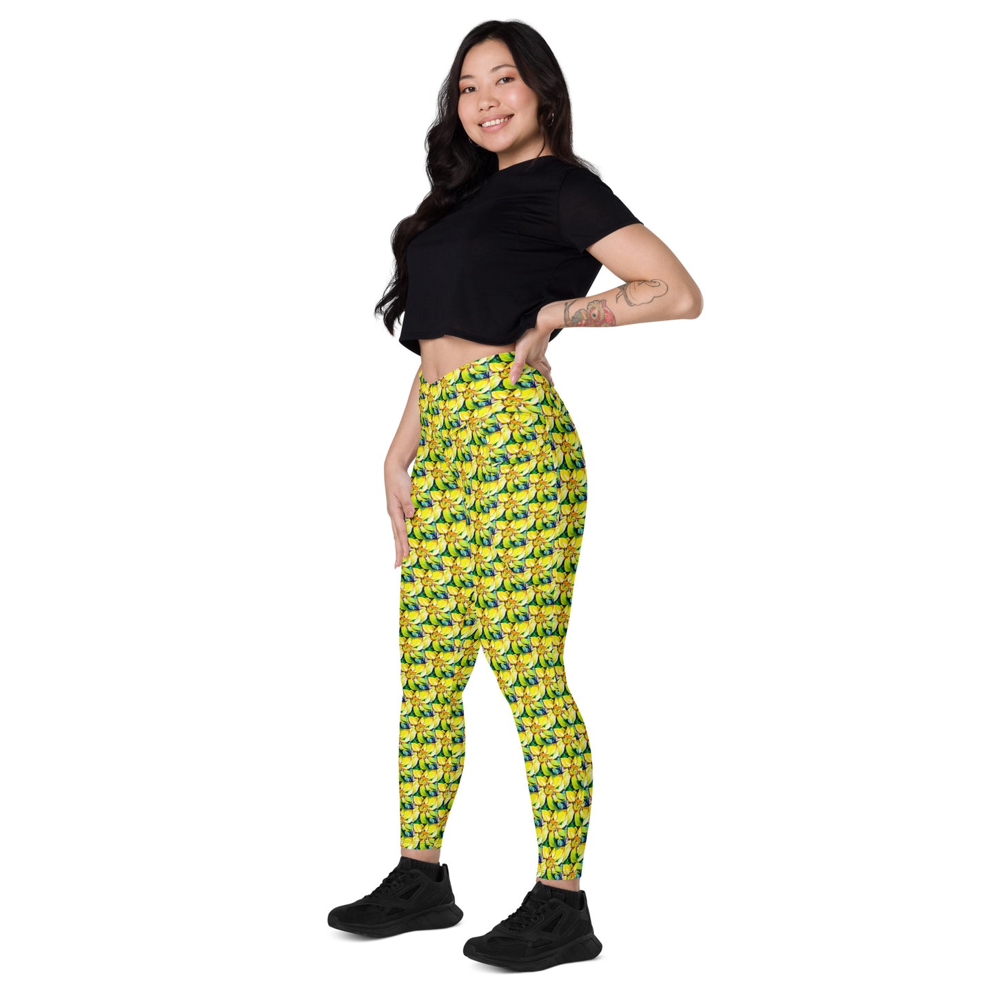 Sunflower Crossover leggings with pockets