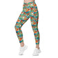 Hummingbirds with Sun Crossover leggings with pockets