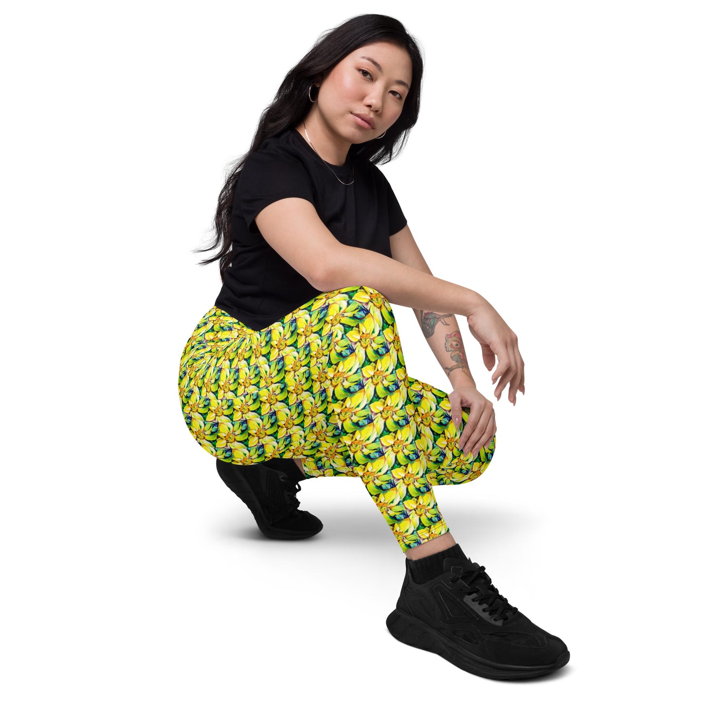 Sunflower Crossover leggings with pockets