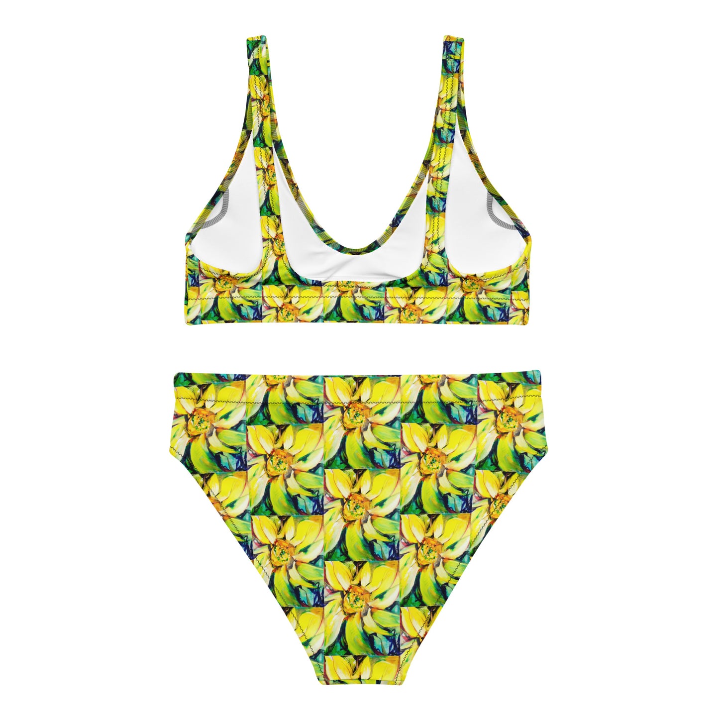 Bosco Sunflower Recycled high-waisted bikini