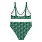 Green Dragonfly Recycled high-waisted bikini