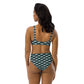 Emerald Green Magnolia Recycled high-waisted bikini