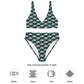 Emerald Green Magnolia Recycled high-waisted bikini