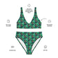 Green Dragonfly Recycled high-waisted bikini