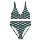 Emerald Green Magnolia Recycled high-waisted bikini