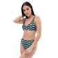 Emerald Green Magnolia Recycled high-waisted bikini