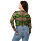 Tiger Reflections Recycled long-sleeve crop top