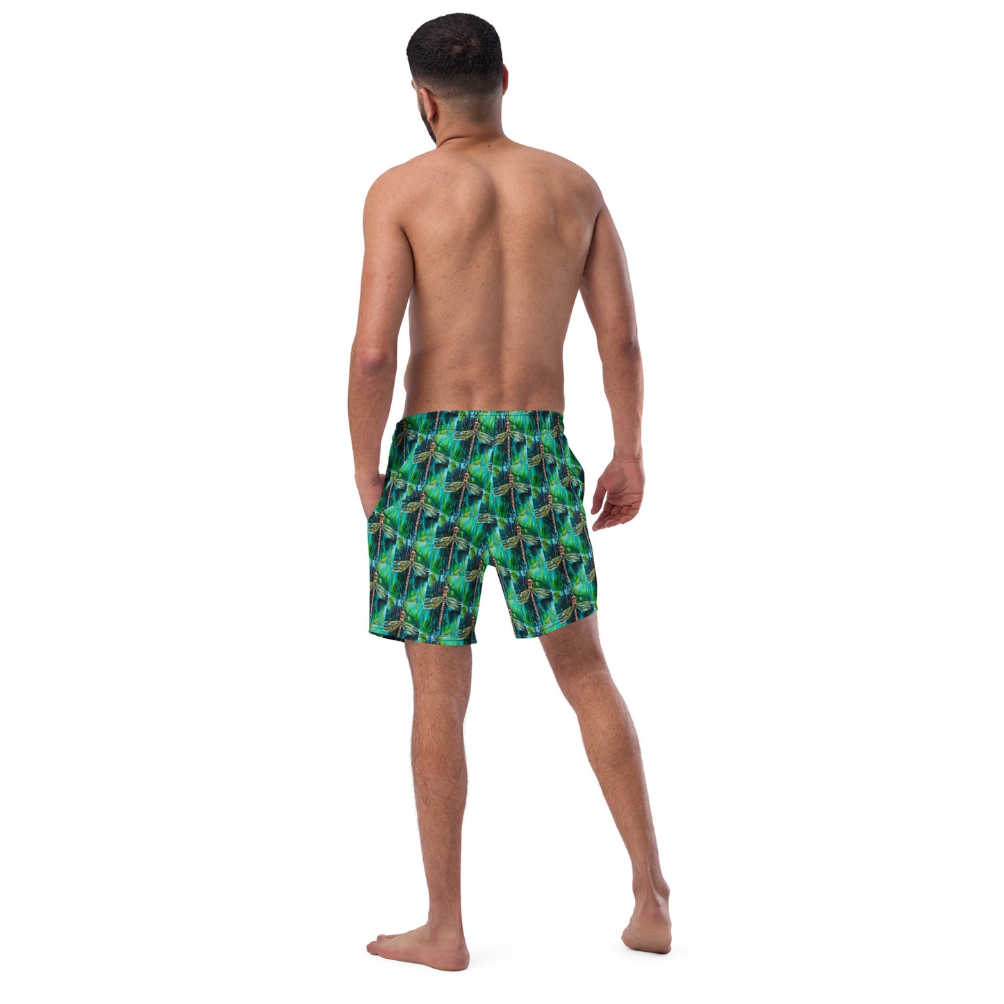 Green Dragonfly Men's swim trunks