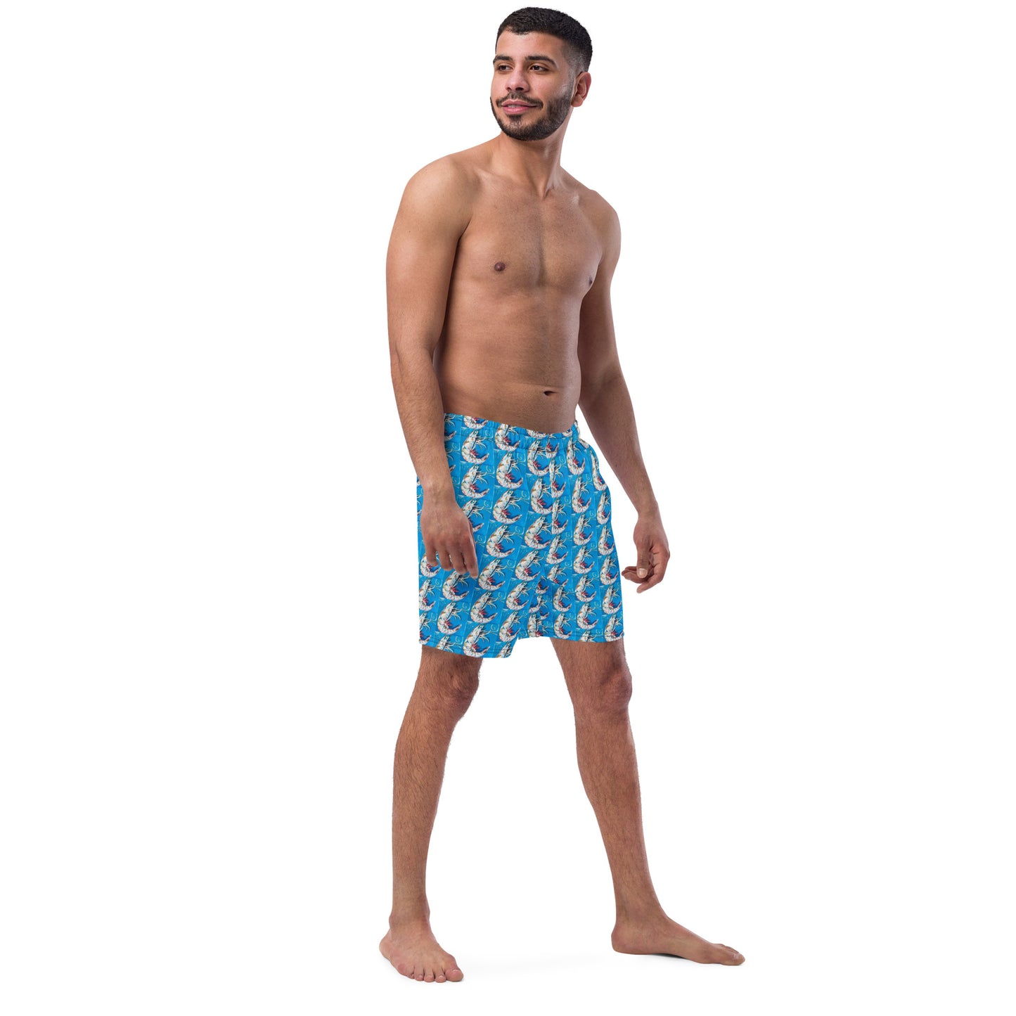 Blue Shrimp Men's swim trunks