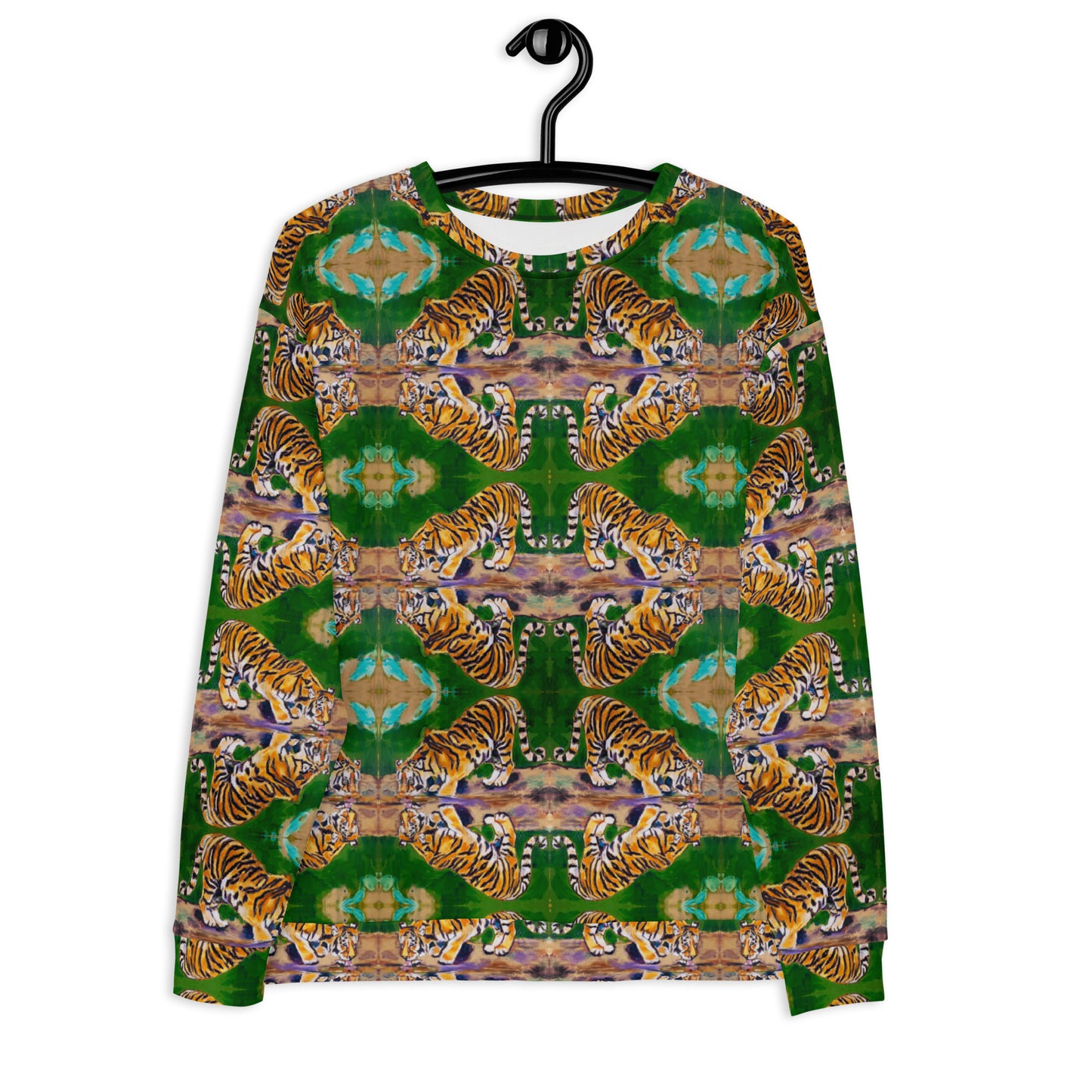 Tiger Reflections Pattern All Over Print Unisex Sweatshirt