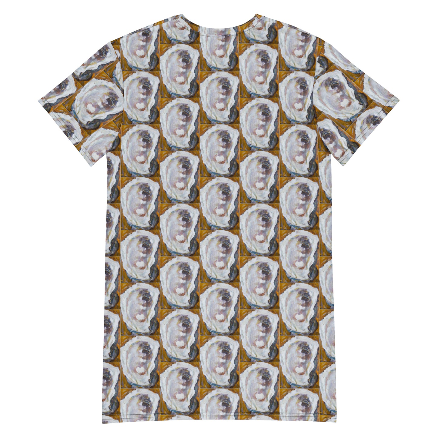 Mustard Oyster Shells T-shirt dress