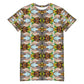 Groovy Gator Pattern T-shirt dress