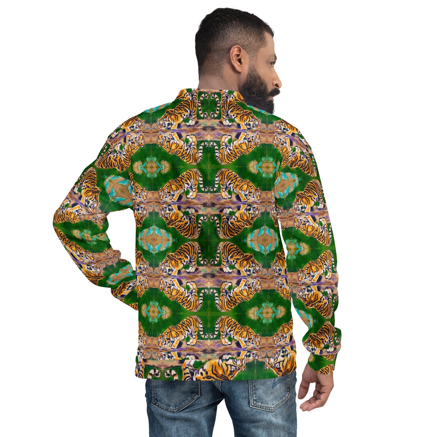 Tiger Reflections Unisex Bomber Jacket