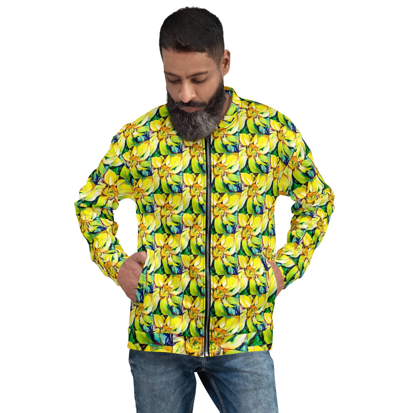 Bosco Sunflower Unisex Bomber Jacket