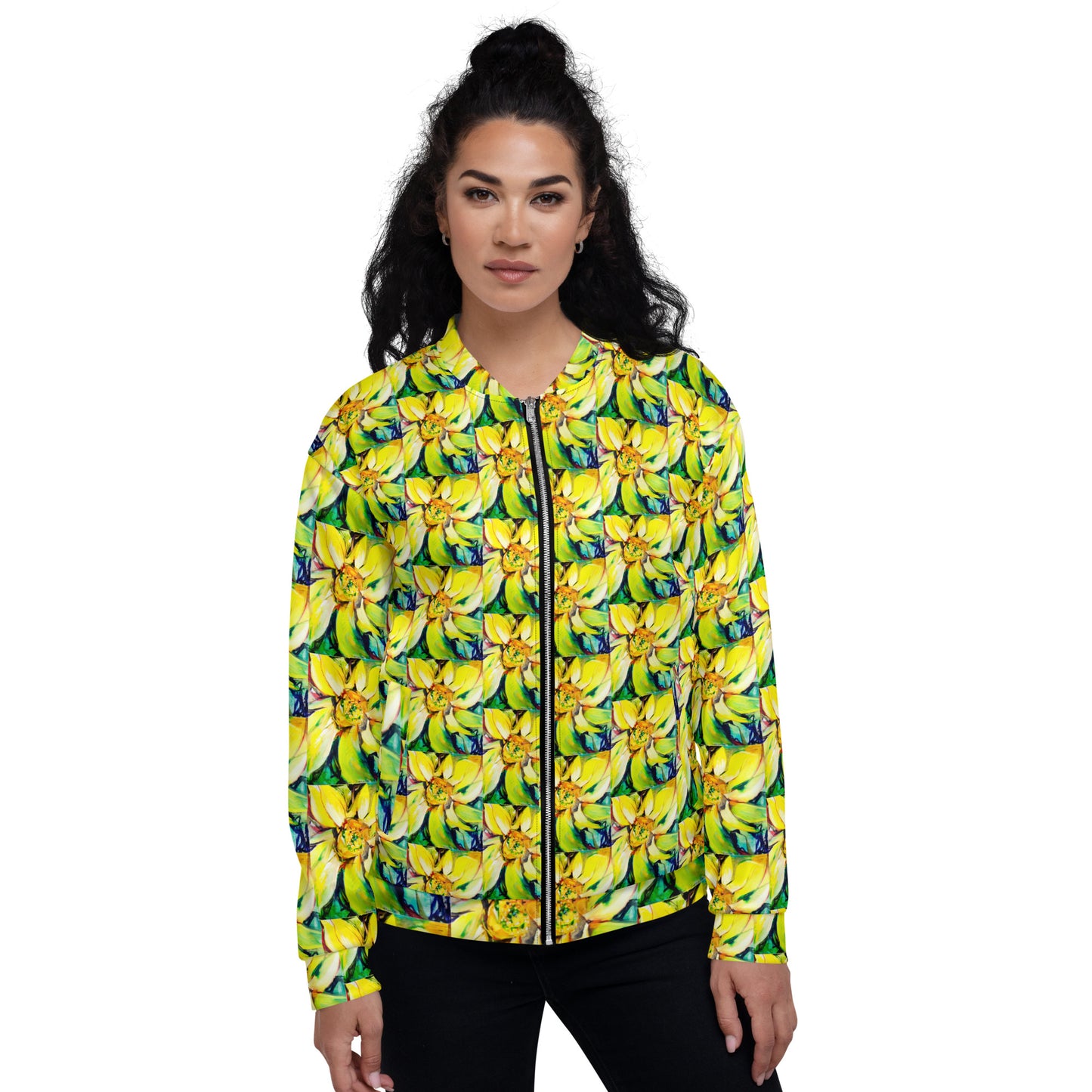 Bosco Sunflower Unisex Bomber Jacket