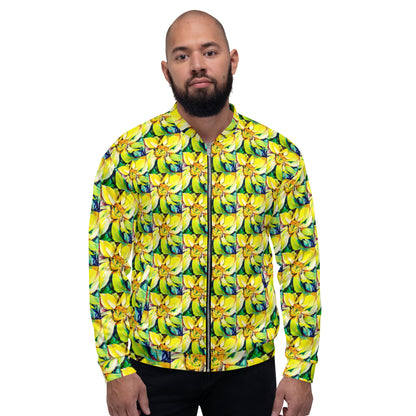 Bosco Sunflower Unisex Bomber Jacket