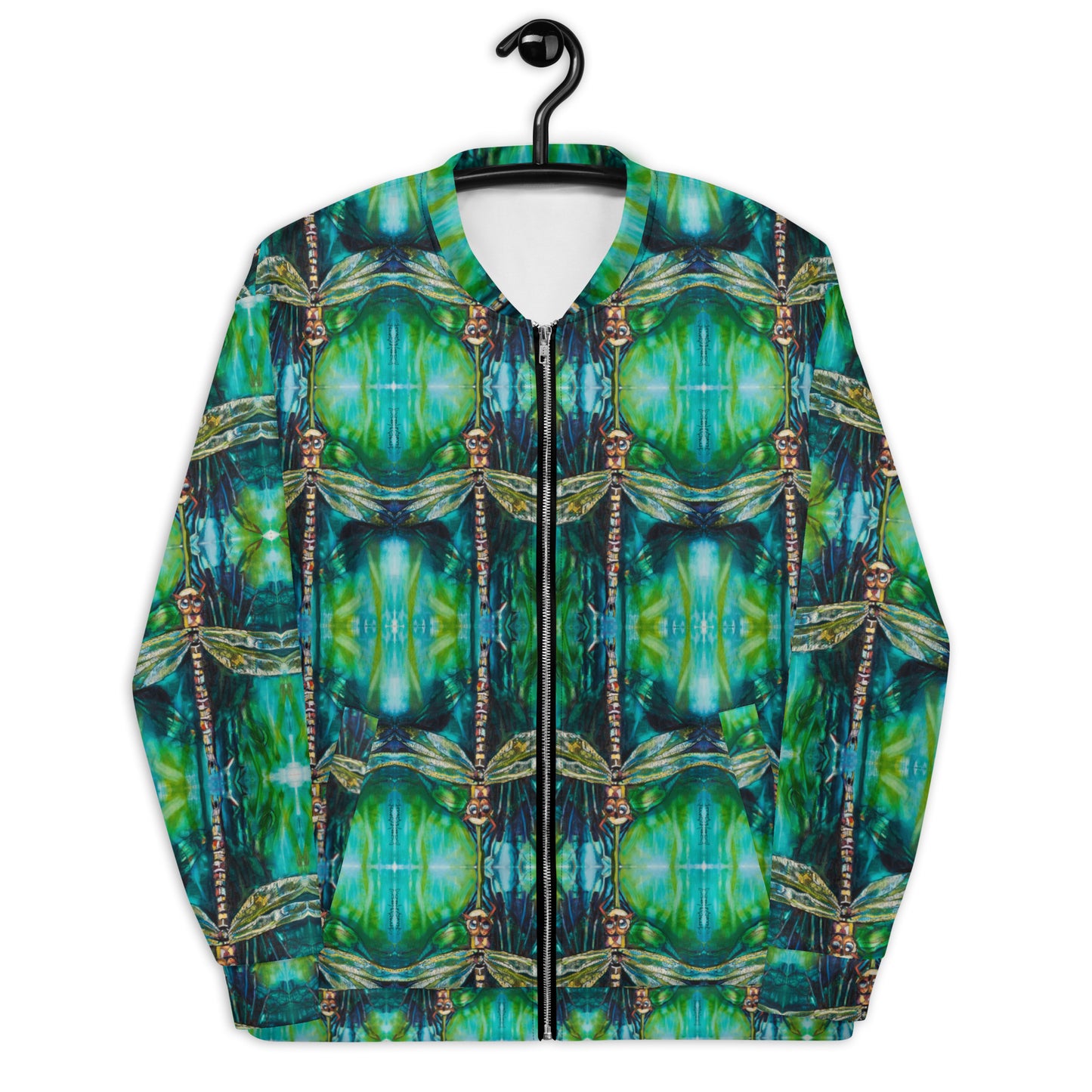 Green Dragonfly Unisex Bomber Jacket