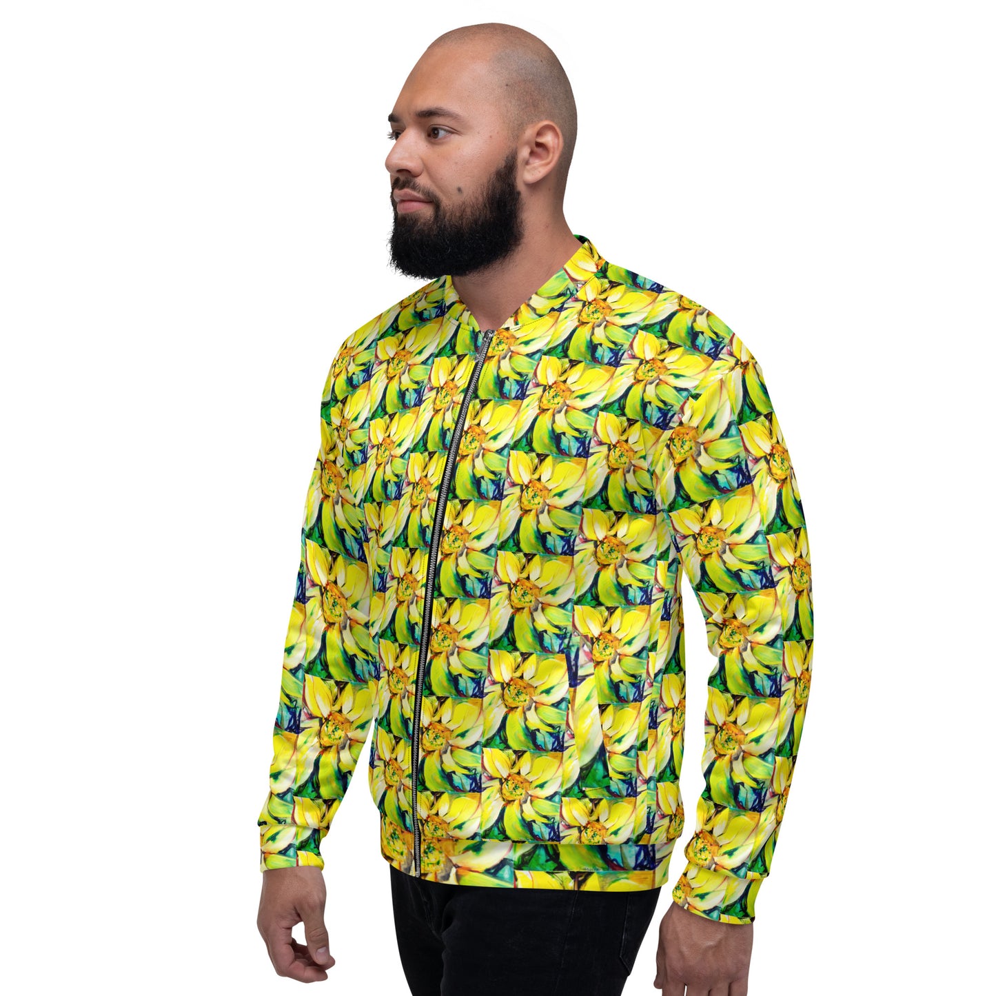 Bosco Sunflower Unisex Bomber Jacket