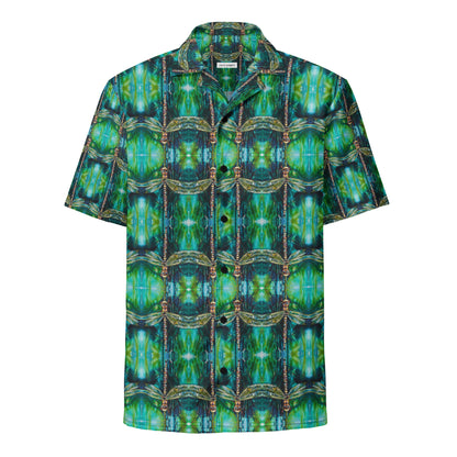 Green Dragonfly Unisex button shirt