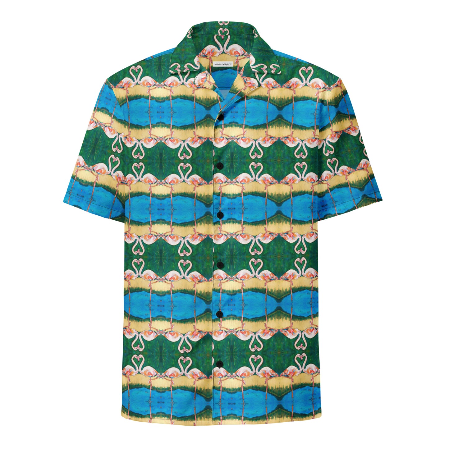 Flamingo Oasis Unisex button shirt