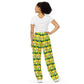 Bosco Sunflower All-over print unisex wide-leg pants