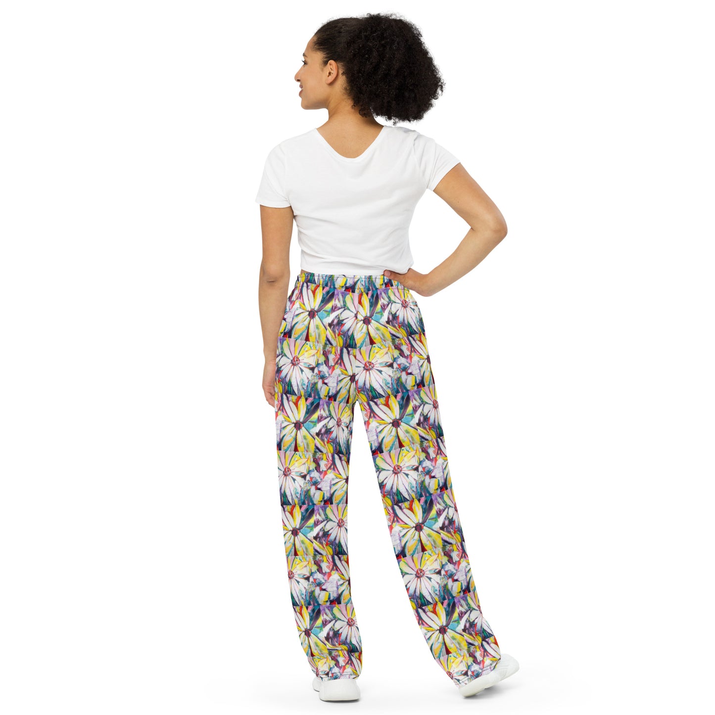 Zinnias All-over print unisex wide-leg pants