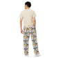 Zinnias All-over print unisex wide-leg pants