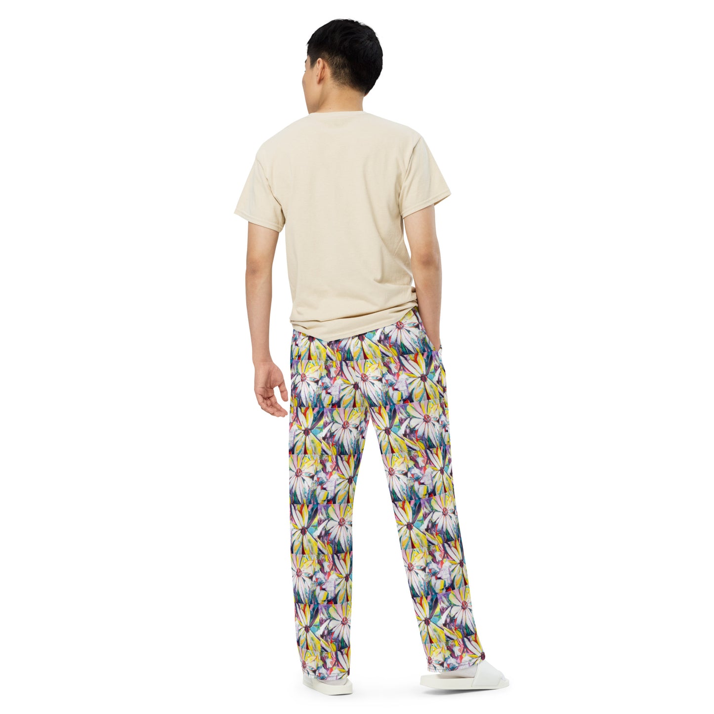 Zinnias All-over print unisex wide-leg pants