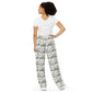 Soft Magnolia All-over print unisex wide-leg pants