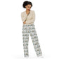 Soft Magnolia All-over print unisex wide-leg pants