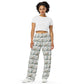 Soft Magnolia All-over print unisex wide-leg pants