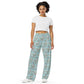 Gracious Cotton All-over print unisex wide-leg pants