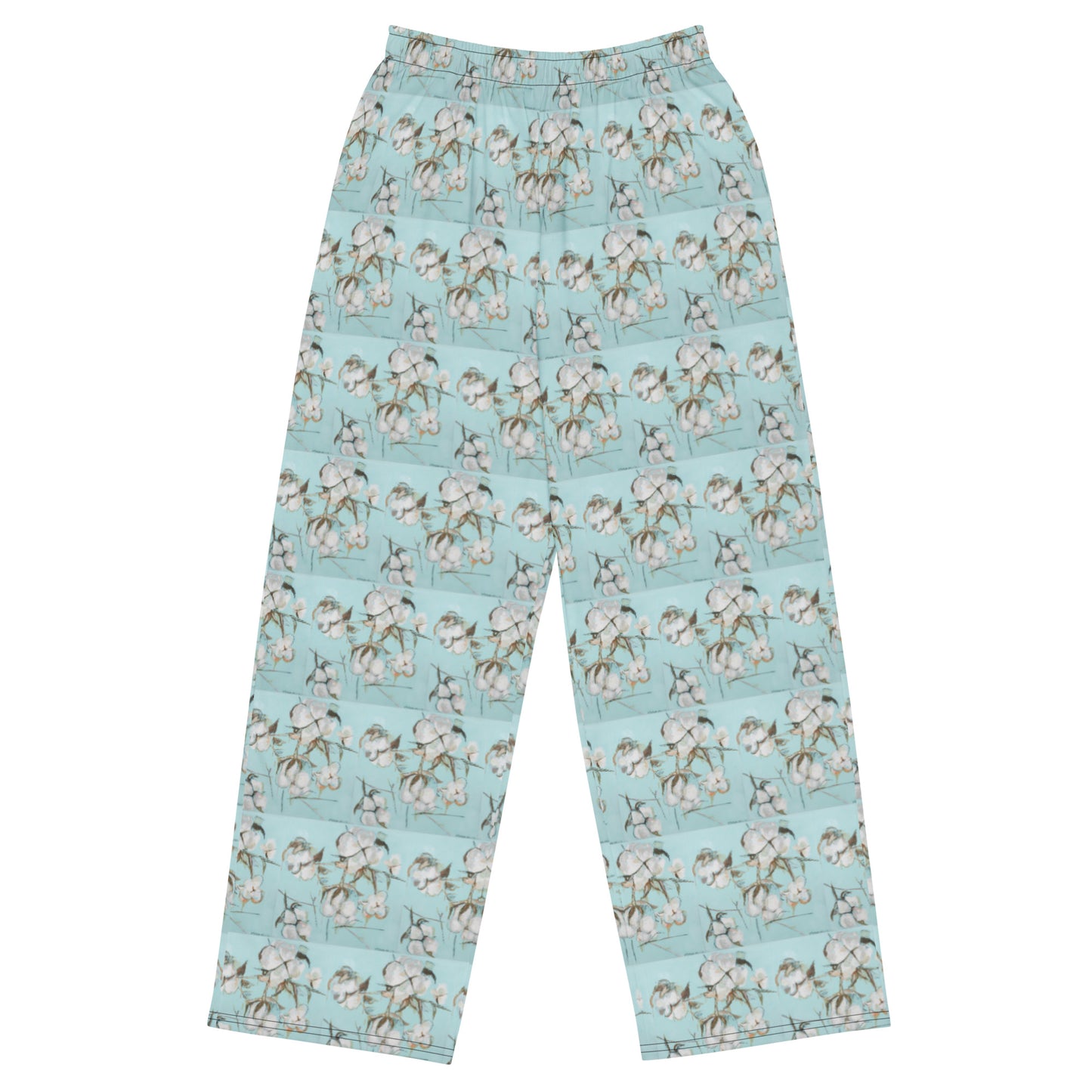 Gracious Cotton All-over print unisex wide-leg pants