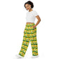 Bosco Sunflower All-over print unisex wide-leg pants