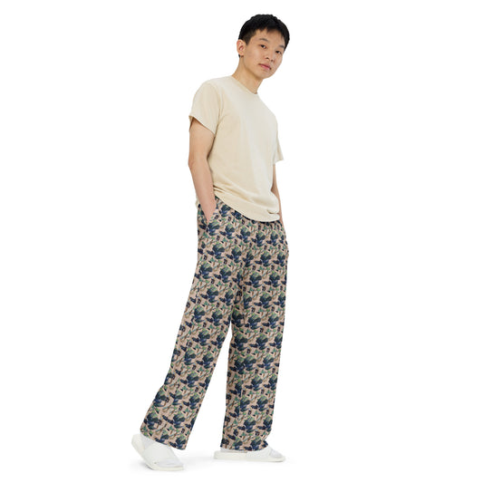 Wood Ducks All-over print unisex wide-leg pants