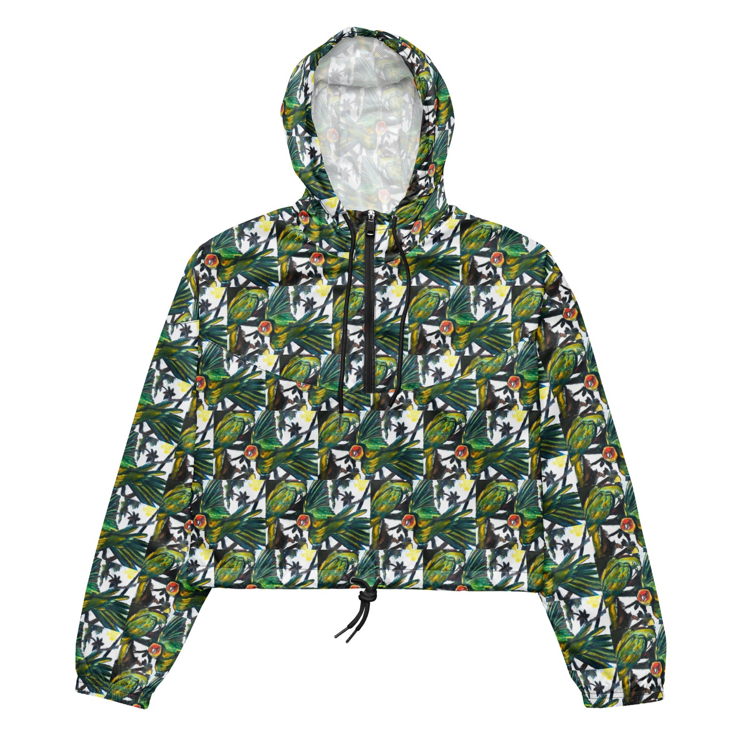 Parakeets Women’s cropped windbreaker