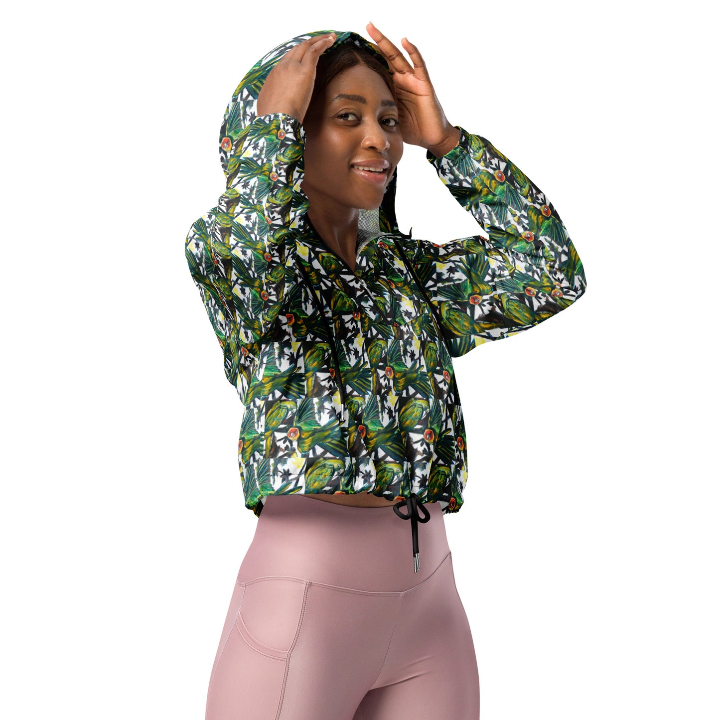 Parakeets Women’s cropped windbreaker