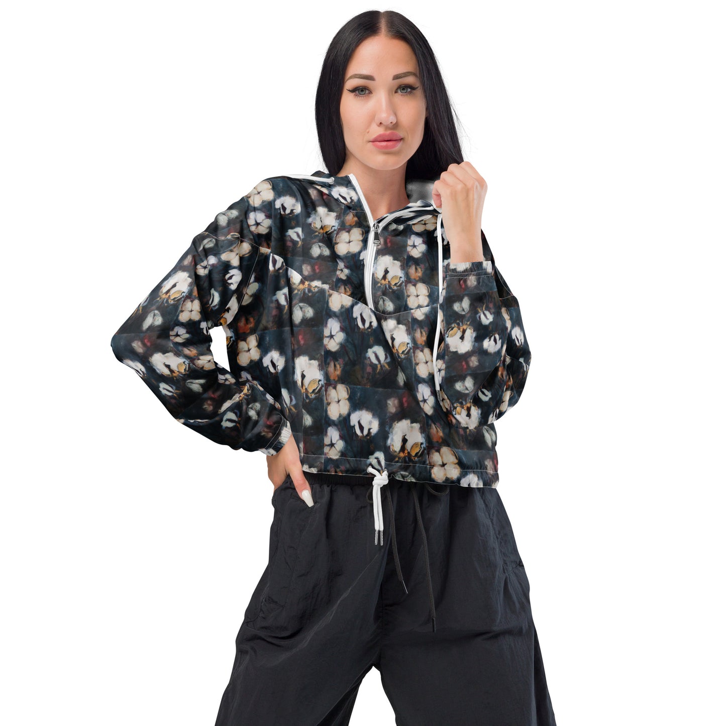 Cotton at Night Women’s cropped windbreaker