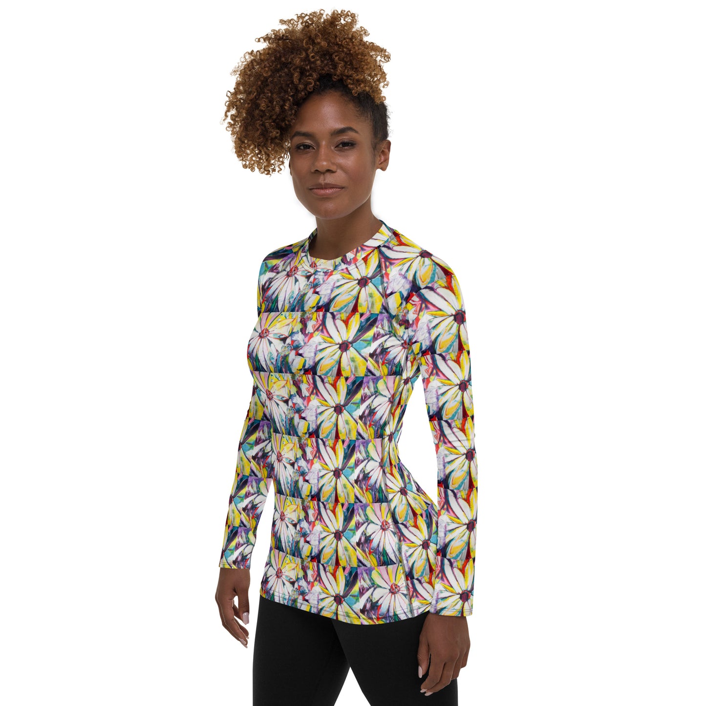 Zinnias Women's Rash Guard