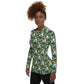 Parakeets Pattern Women's Rash Guard