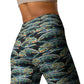 Psychedelic Gator Pattern Yoga Leggings