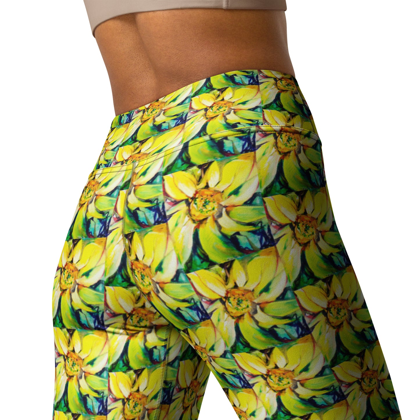 Sunflower Yoga Leggings